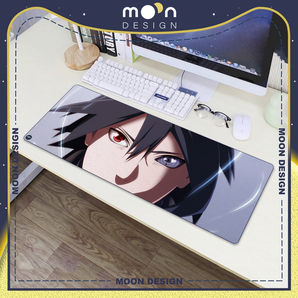 Miếng Lót Chuột Gaming in hình Anime Boruto Naruto The Movie - Sasuke Pad Decor bàn làm việc size Tròn 25/35/21x26/25x31