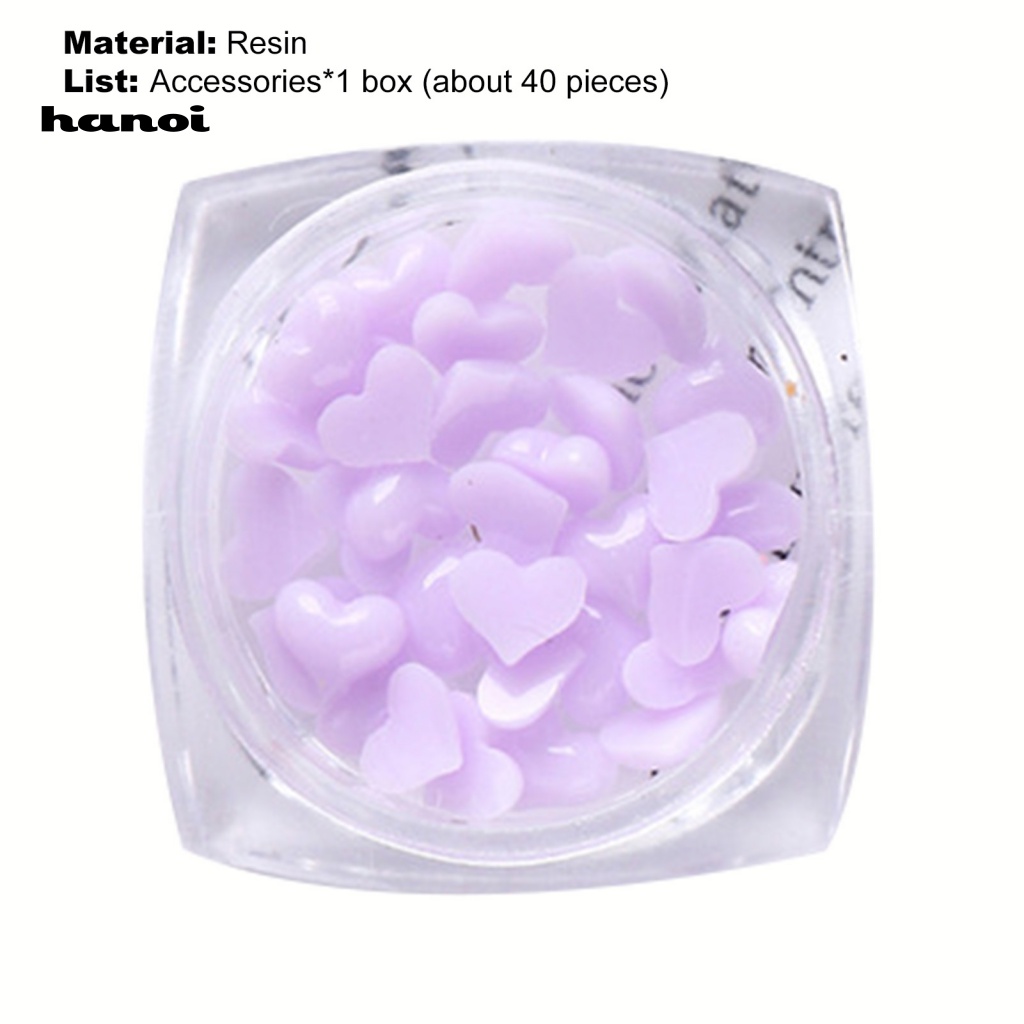 Set 40 Phụ Kiện Trang Trí Móng Tay 3D Xinh Xắn Charms