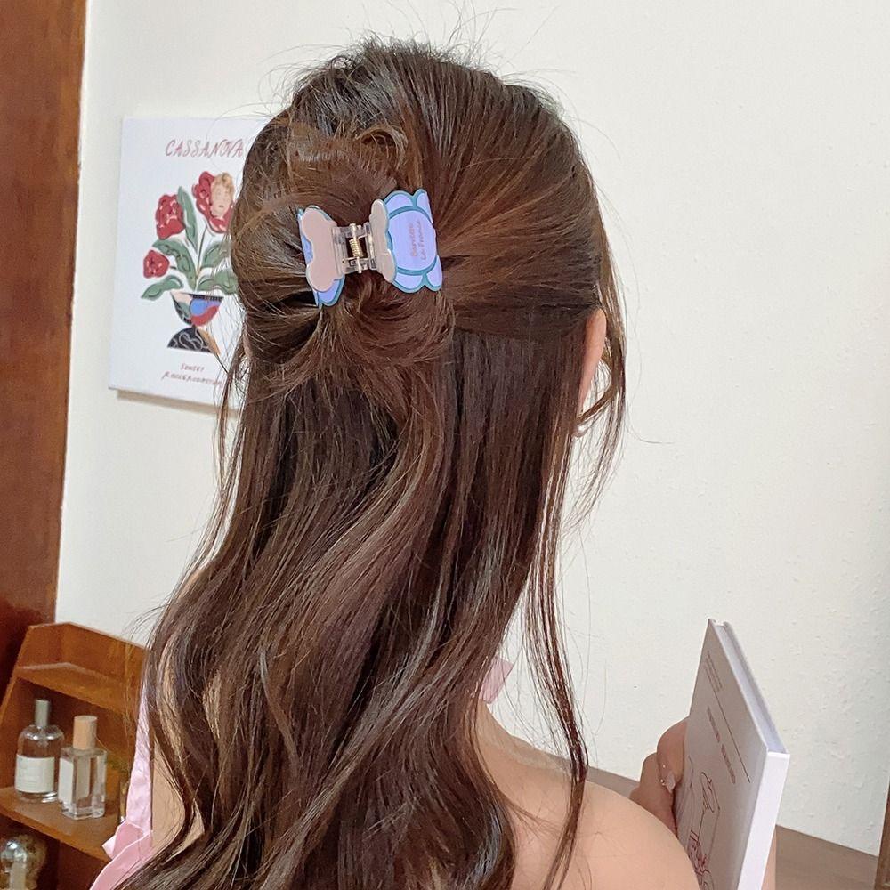 Kẹp Tóc Móng Vuốt Hình Gấu Và Chữ Phong Cách Hàn Quốc Cho Nữ