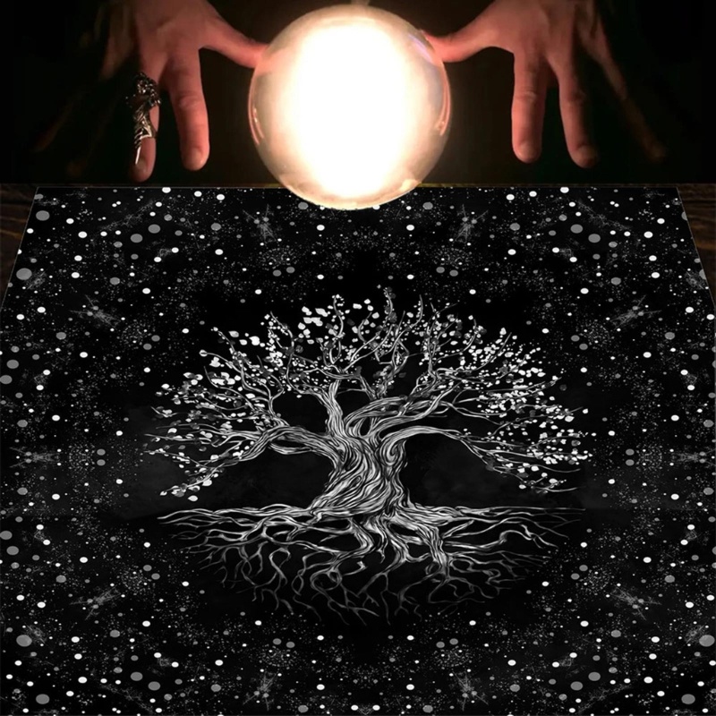 Khăn Trải Bàn Bói Tarot Hình Cây Mặt Trời / Bài Tarot / Phù Thủy Độc Đáo
