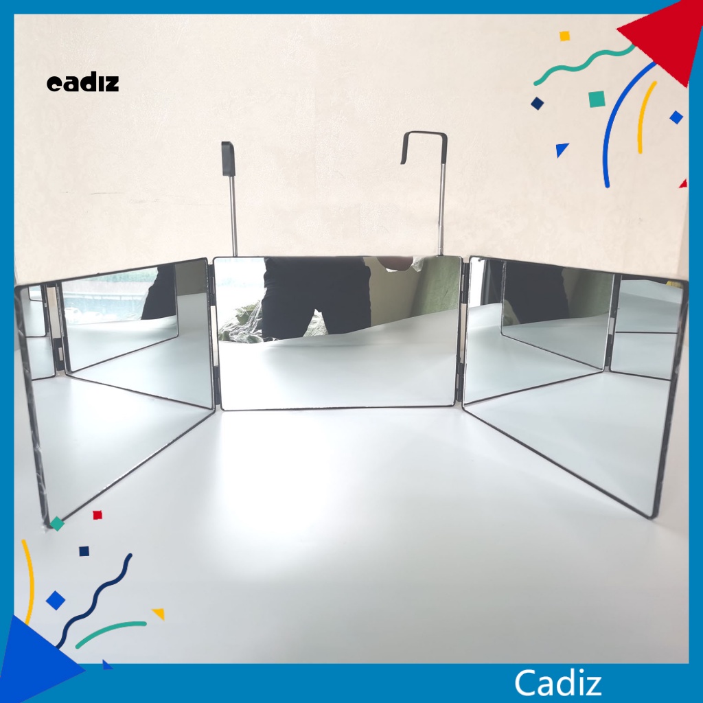 Gương Trang Điểm Gấp Ba Lần Xoay 360 Độ Bằng ABS Tiện Dụng