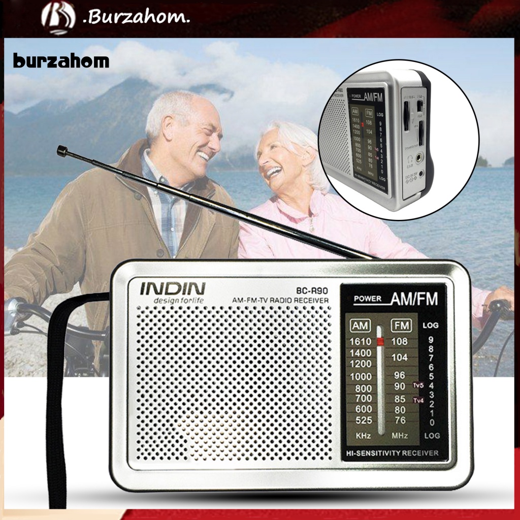 Radio Không Dây BC-R90 FM Đa Năng Cho Người Lớn Tuổi
