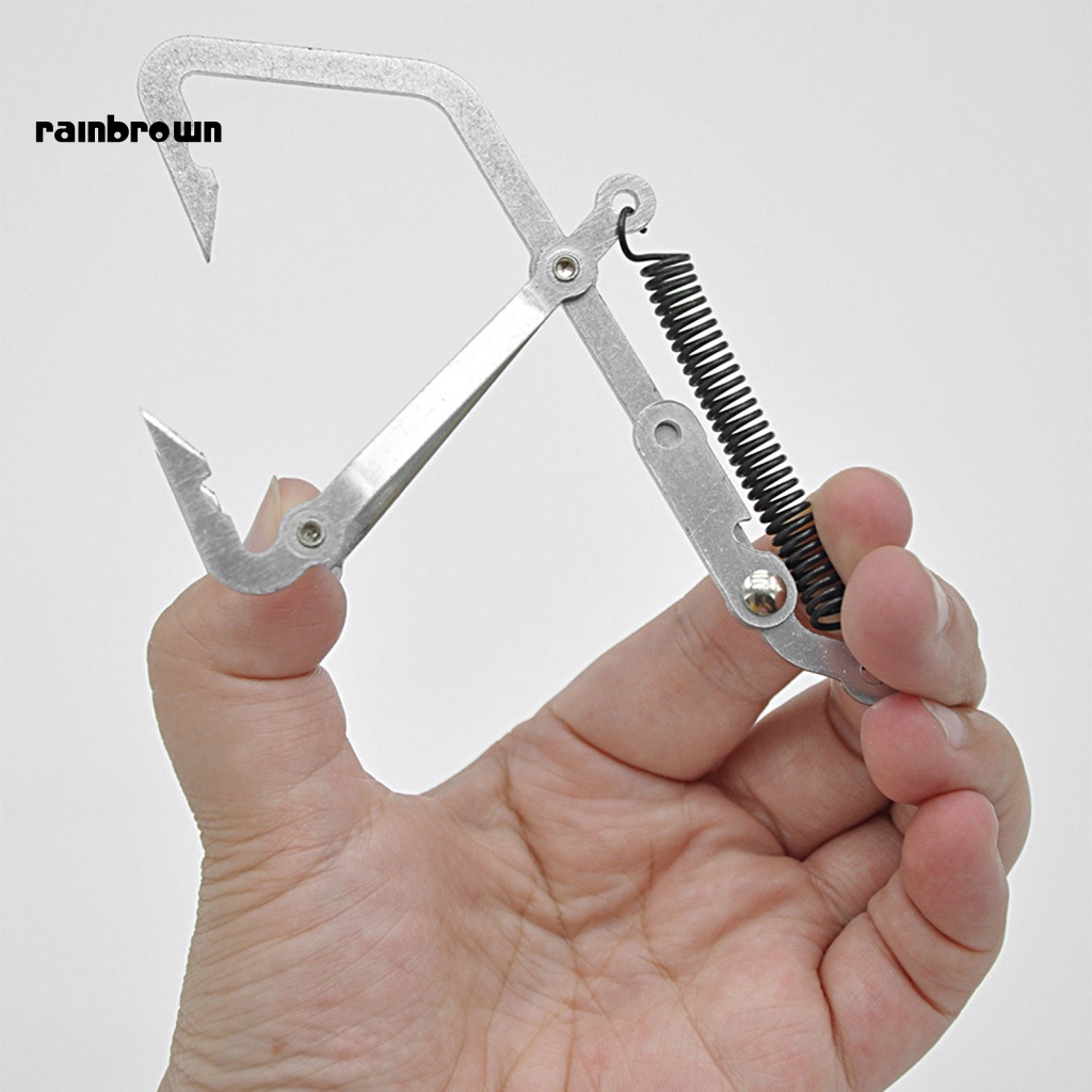 &lt; Rainbrown &gt; Dụng Cụ Kẹp Bắt Cua Bằng Thép Không Gỉ Độ Ổn Định Cao Dễ Mang Theo Đa Năng