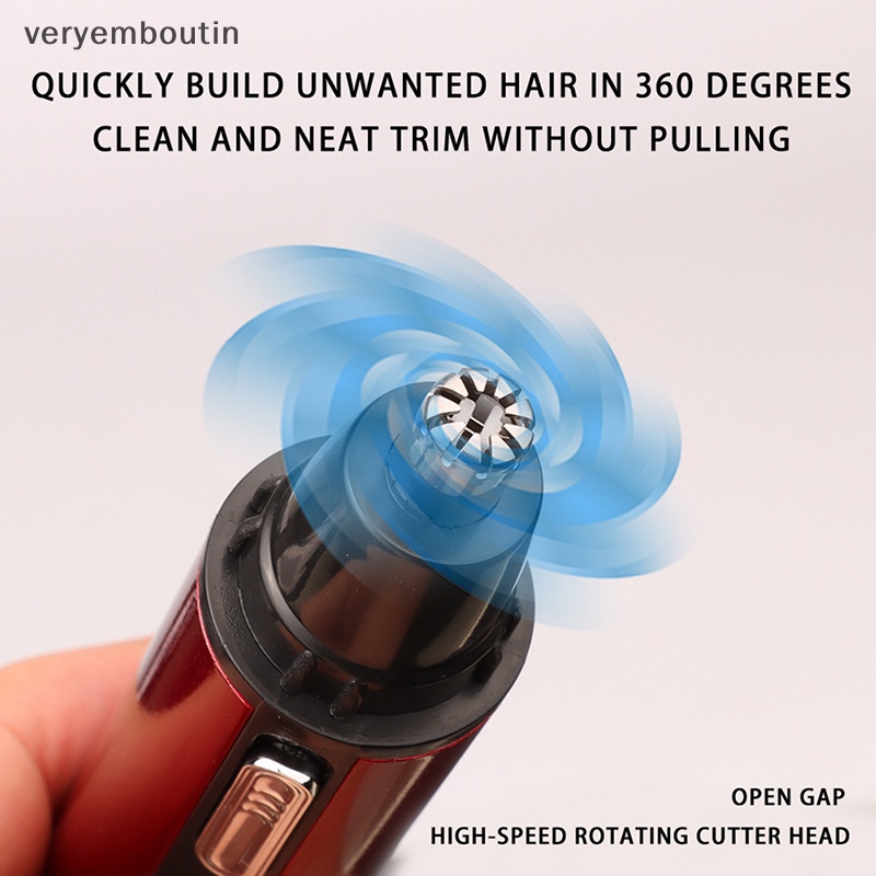 Bộ Tông Đơ Cắt Tóc Mũi Chống Thấm Nước Sạc USB Tiện Lợi