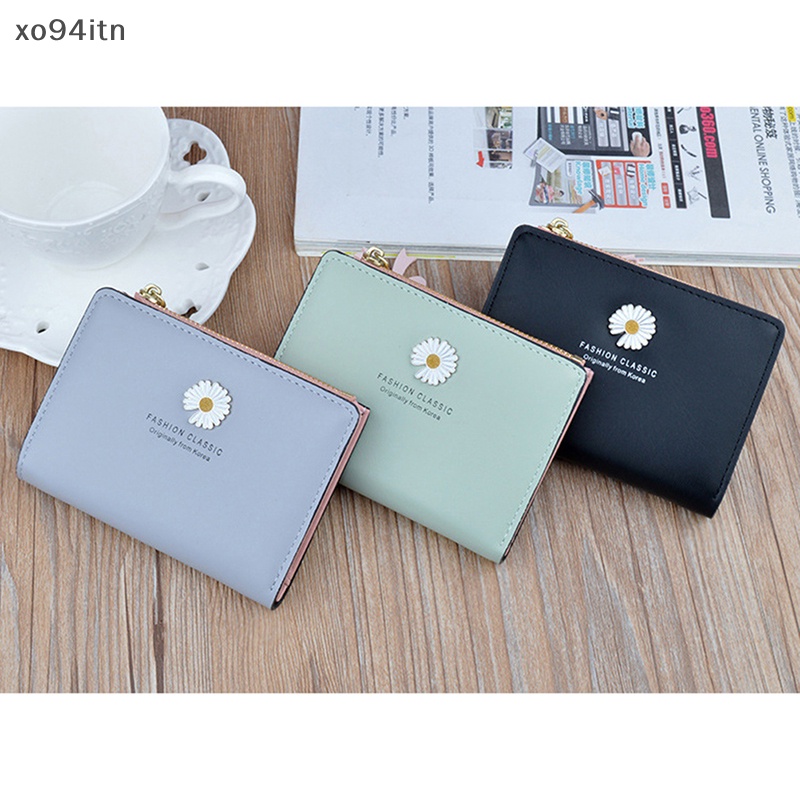 Ví Ngắn Bằng Da PU Có Khóa Kéo Thời Trang Dành Cho Nữ