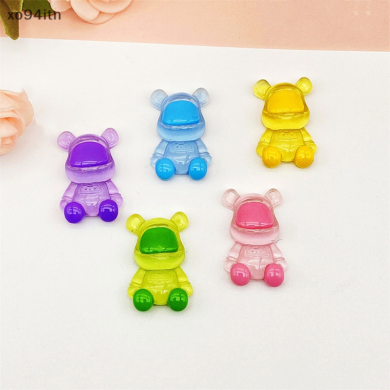 Tn Dây Cột Tóc Resin Mini Màu Sắc Phản Quang Hình Chú Gấu Trang Trí Sân Vườn / Nhà Cửa / Xe Hơi