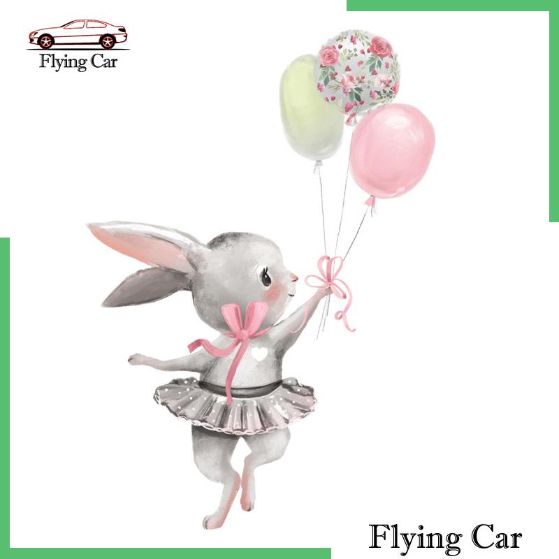 Decal Dán Tường Hình Thỏ Múa Ba Lê Cho Bé [Lzdjfmy2]