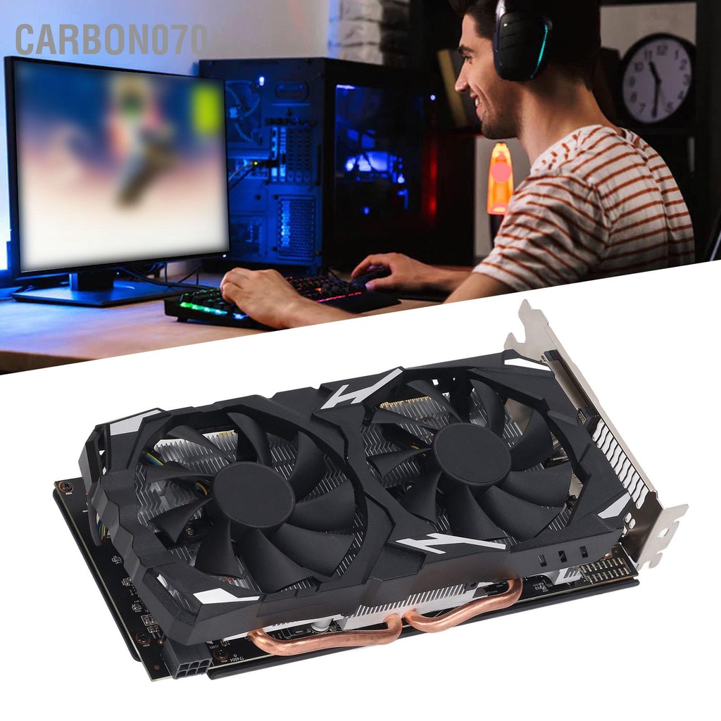 Carbon070 RX580 Trò Chơi Card Đồ Họa 8GB GDDR5 256BIT Tiếng Ồn Thấp Máy Tính Cho Windows 10 11 Vista Linux