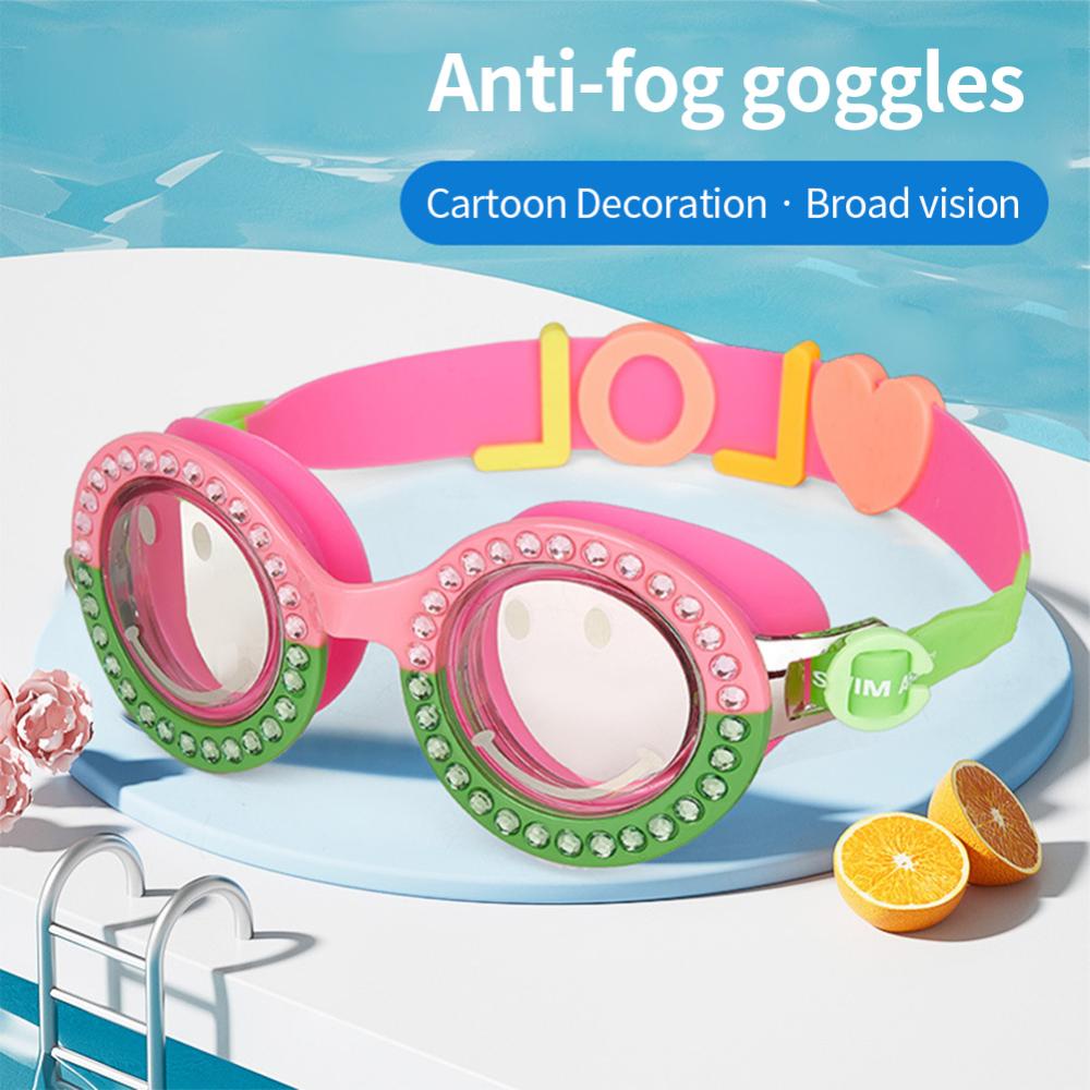 Kính Bơi Chống Tia UV Hình Trái Tim Hoạt Hình Dành Cho Trẻ Em K8R5