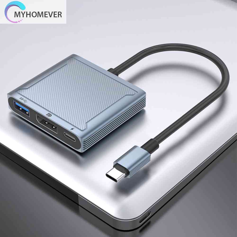Hub Chuyển Đổi 3 Trong 1 DP Tốc Độ 100W PD 480Mbps 4K Cho Apple Macbook / Huawei / Xiaomi