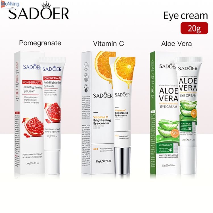 sadoer 20g vitamin C làm sáng mắt Kem dưỡng ẩm, giữ ẩm, làm sáng và trẻ hóa chăm sóc mắt ^ MK ^