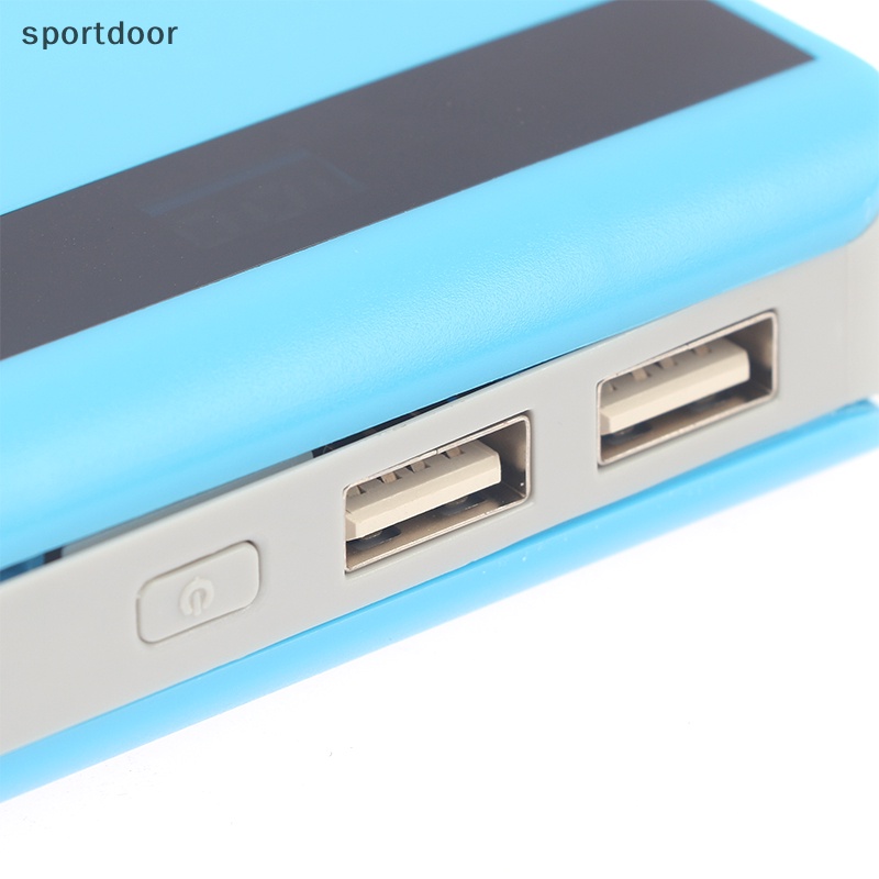 Hộp Đựng Đèn Pin Hai Cổng USB DC 5V DIY 5X 18650 Có Màn Hình LED Hiển Thị Cho IP Xiaomi Huawei