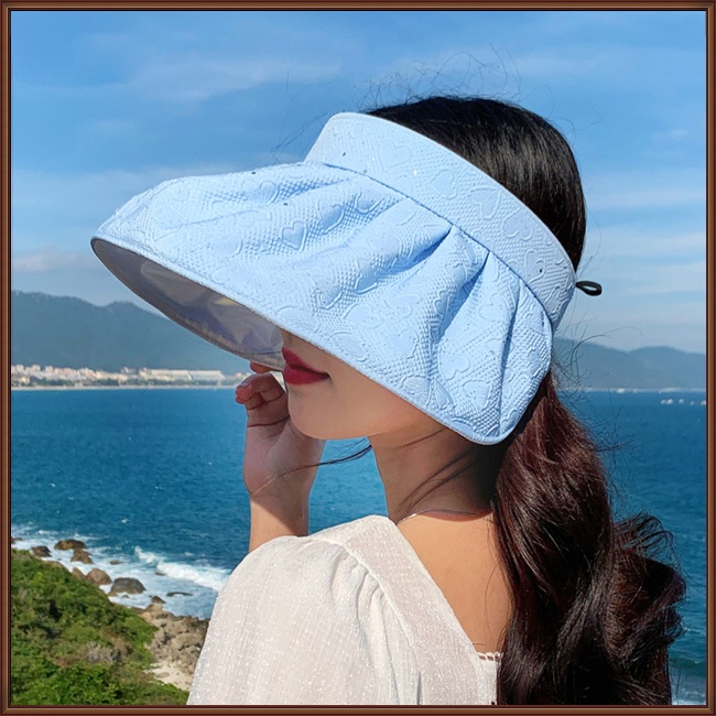 Nón Rộng Vành Hở Chóp Chống Tia Uv Thời Trang Đi Biển Mùa Hè Cho Nữ