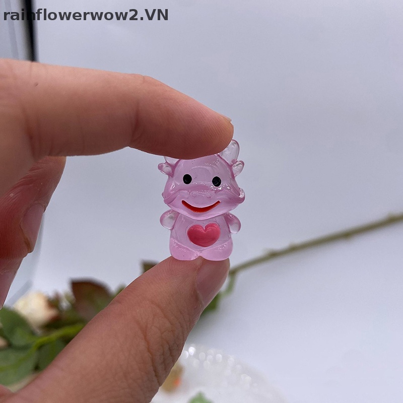 Set 2 Rồng Mini Bằng Nhựa Phát Quang Trang Trí Sân Vườn