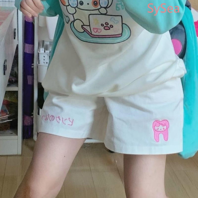 Quần ngắn ống rộng Thời Trang Mùa Hè Hàn Quốc Dành Cho Nữ