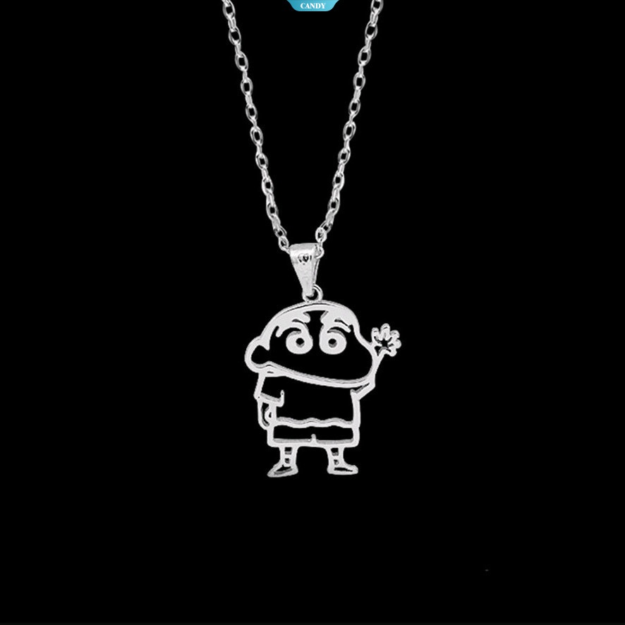 Vòng cổ Mặt Hoạt Hình Crayon Shin-chan Nohara Shiro Đơn Giản Dễ Thương Hợp Thời Trang Làm Quà Tặng Sinh Nhật Cho Cặp Đôi Nam Nữ