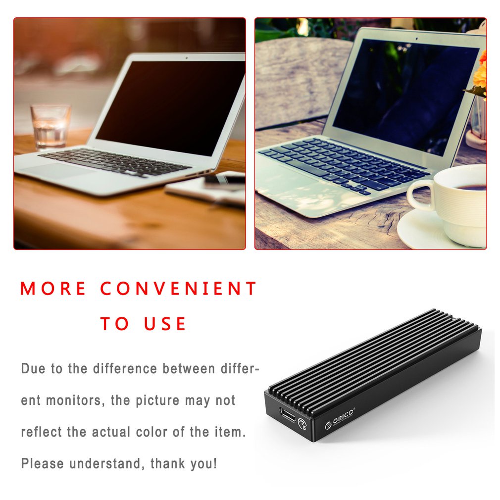 1 Pc Orico M2Pf-C3 Type-C M.2 Ngff Solid State Drive Enclosure Box Usb3.1 5Gbps Ssd Case Portable Hard Disk [Q/14]