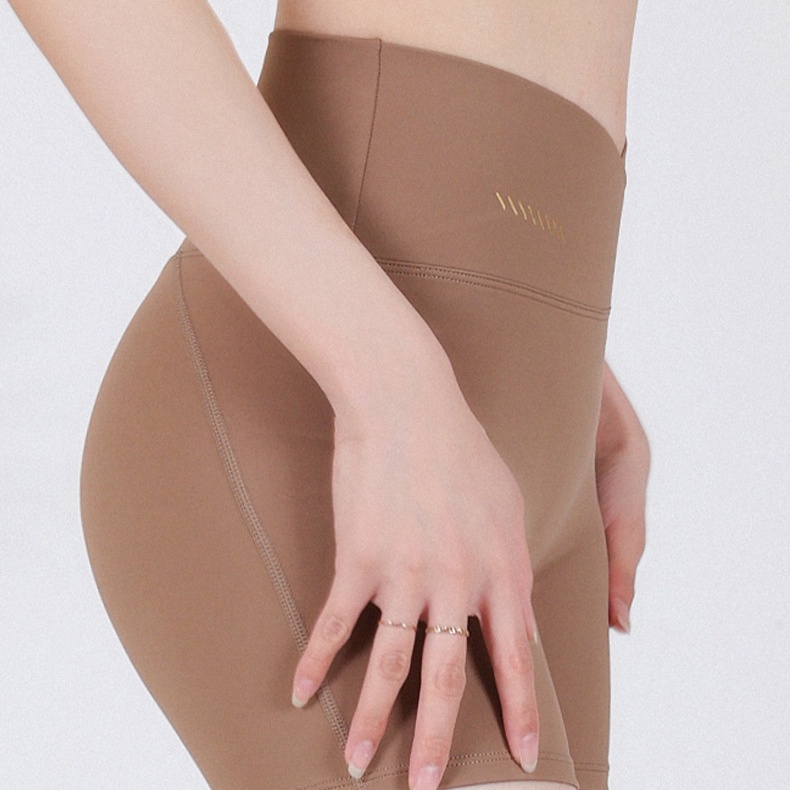 Quần Short Thể Thao Dáng Ôm Chữ V Có Túi Nâng Hông Dành Cho Nữ