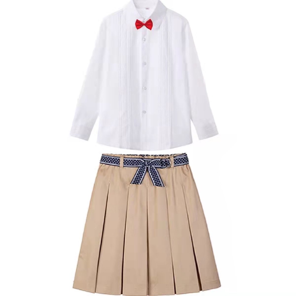 Chân Váy Chữ A Xếp Ly Màu Xanh Navy Đậm Cho Bé Gái