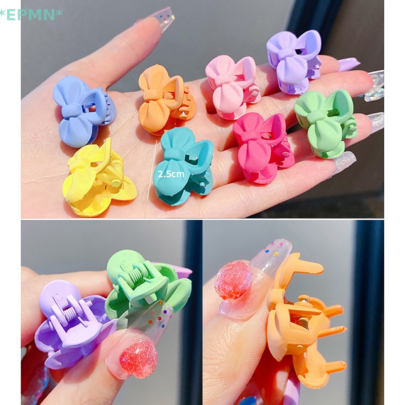 Set 10 Kẹp Tóc Hoa Handmade Dễ Thương Cho Bé Gái Mới