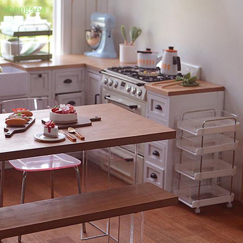 Abongsea Mô Hình Xe Đẩy Em Bé Tỉ Lệ 1 / 6 Trang Trí Nhà Búp Bê