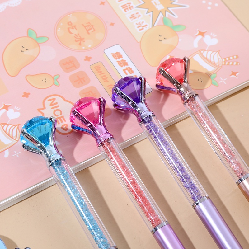 Bút Bi 0.7mm Đính Kim Cương Sáng Tạo