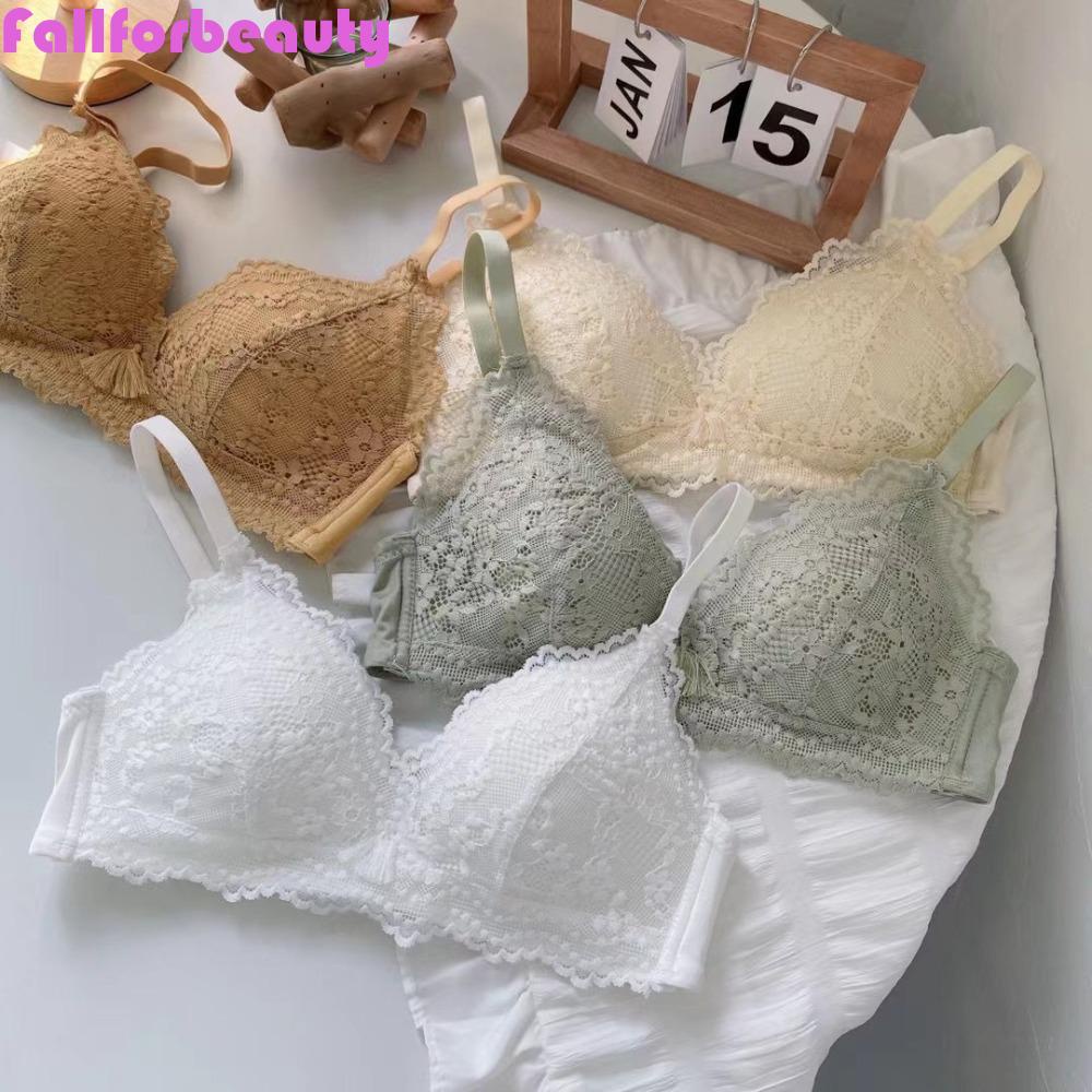 Áo Lót Nâng Ngực Không Gọng Cổ Chữ V Xẻ Sâu Thoải Mái Phong Cách Pháp Cho Nữ