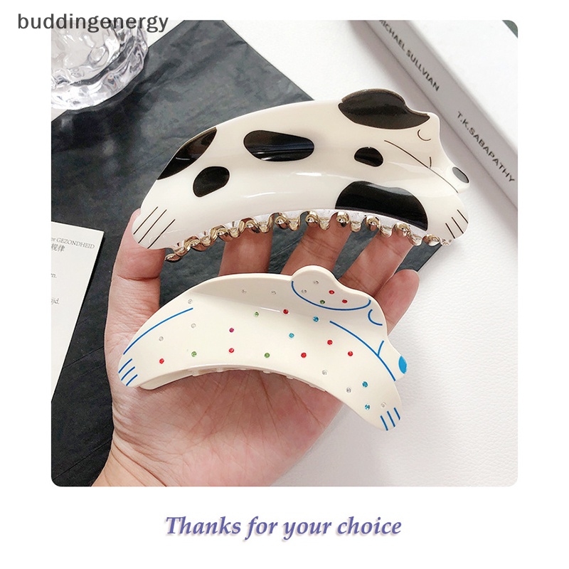 {BUDDI} Mới Kẹp Tóc Đính Đá Hình Chó Dalmatian Đáng Yêu Cho Nữ {BUDDI}