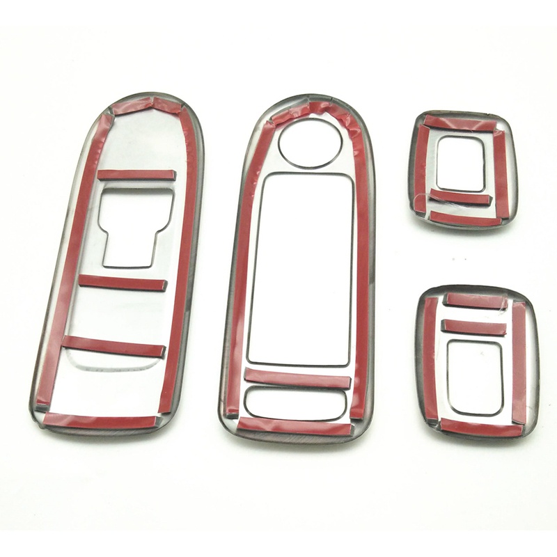 Khung Dán Bảng Công Tắc Điều Khiển Cửa Sổ Màu Bạc Cho Citroen C5 for Peugeot 508