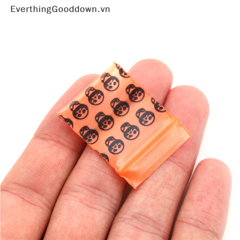 Everthinggooddown 100 Túi Nhựa Đựng Đồ Đa Năng 8MIL 2.5 * 3cm