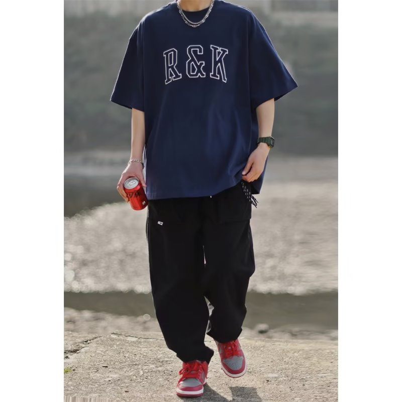 Áo Thun Tay Ngắn Cổ Tròn In Họa Tiết Hoạt Hình Phong Cách Hàn Quốc Thời Trang Cho Nam Size M-5XL