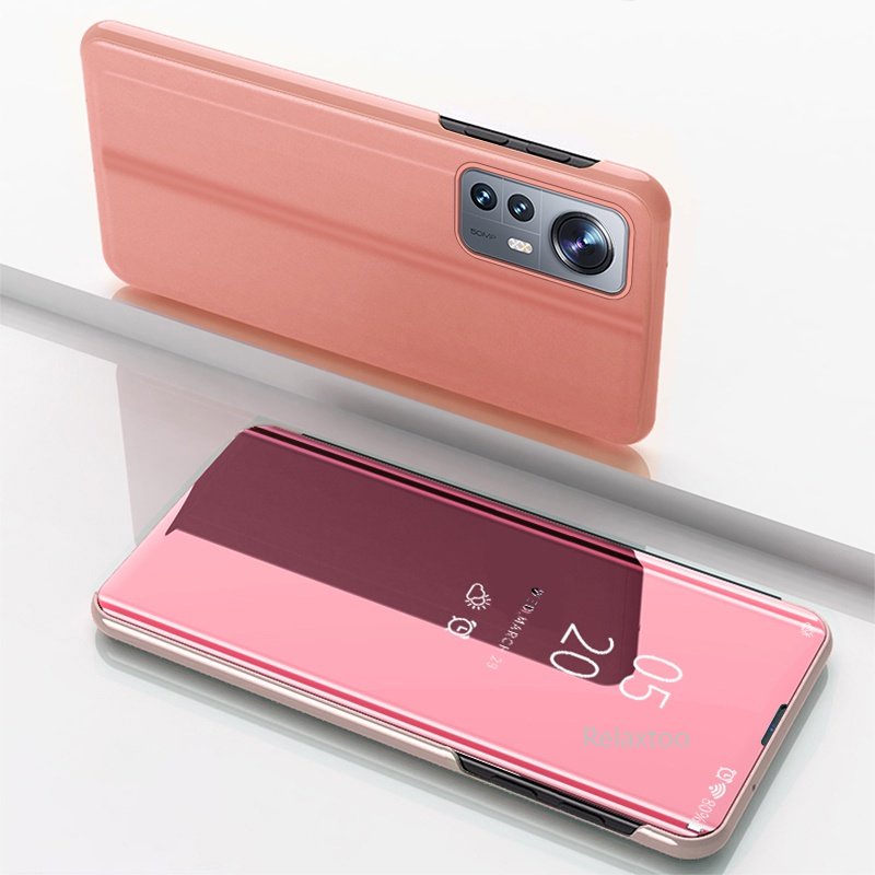 Bao Da Điện Thoại Nắp Gập Tráng Gương Trong Suốt Bảo Vệ Cho Xiaomi mi 12T 12 Lite Pro mi12 12Pro Xiaomi12