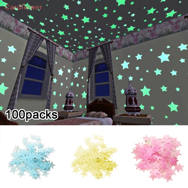 100 Ngôi Sao Dạ Quang Dán Tường Trang Trí Mới