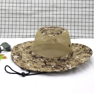 Outfly Nón Tai Bèo Vành Rộng Họa Tiết Rằn Ri Thoáng Khí Chống Nắng Tiện Dụng Cho Nam