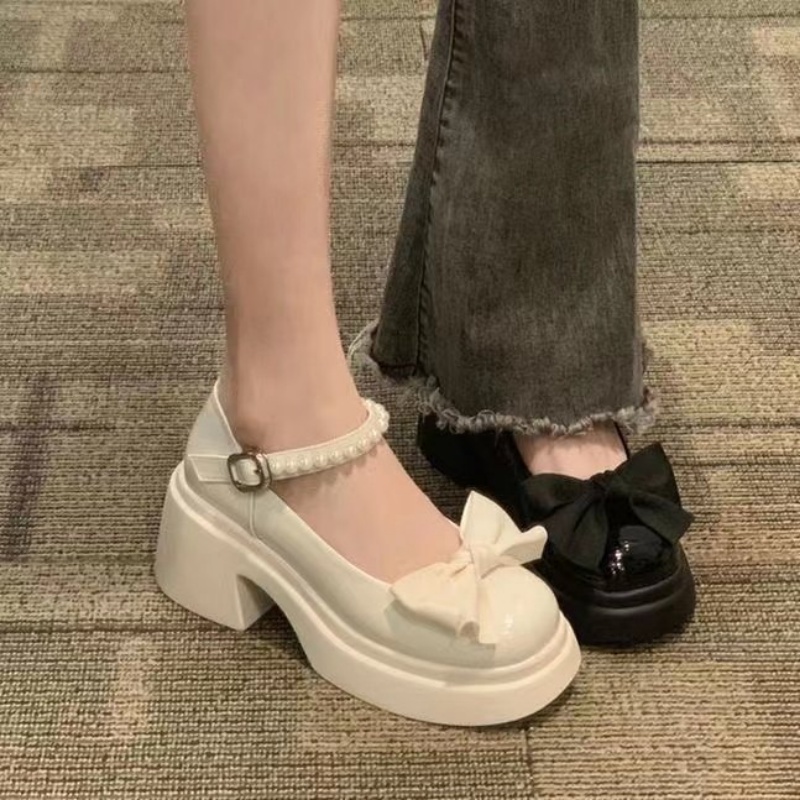 Giày Lười Đế Dày Phong Cách Retro Thời Trang Cho Nữ-AA0339