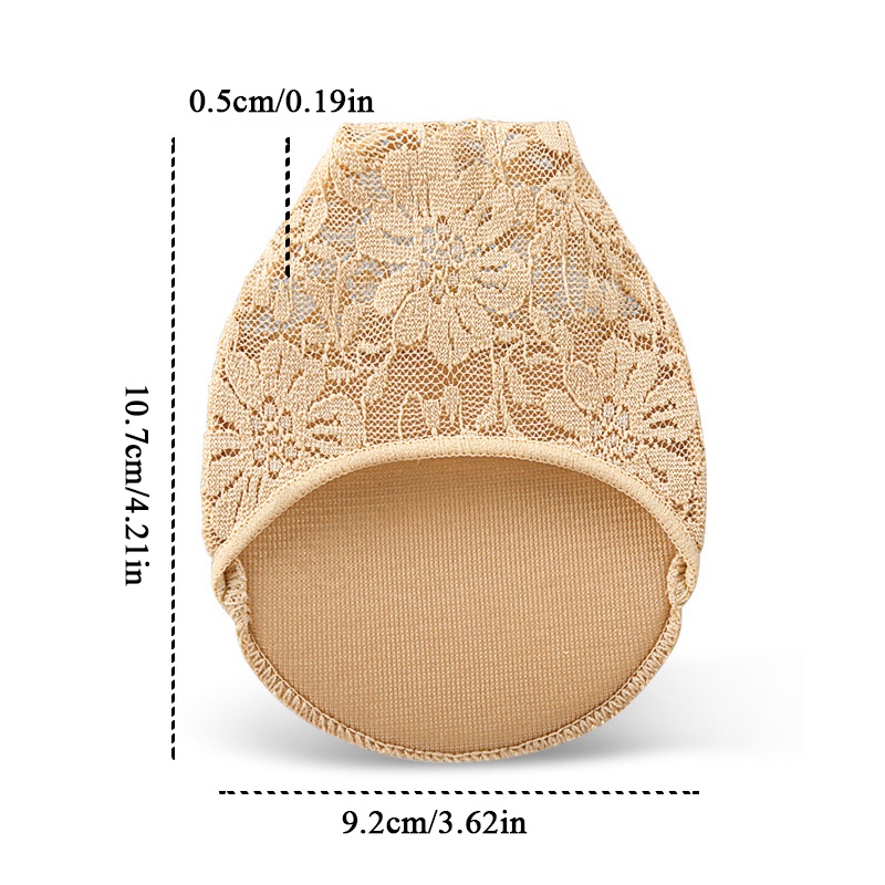 1 Cặp Đế Lót Giày Cao Gót Bằng Silicone Chống Trượt Thoáng Khí Dành Cho Nữ
