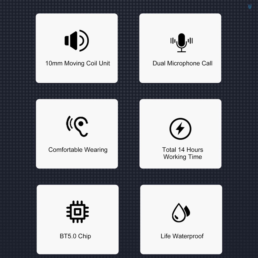 Tai Nghe Nhét Trong Không Dây Mini BT5.0 Điều Khiển Cảm Ứng Kèm Mic Và Hộp Sạc Chất Lượng Cao Cho Lenovo PD1X Ốp