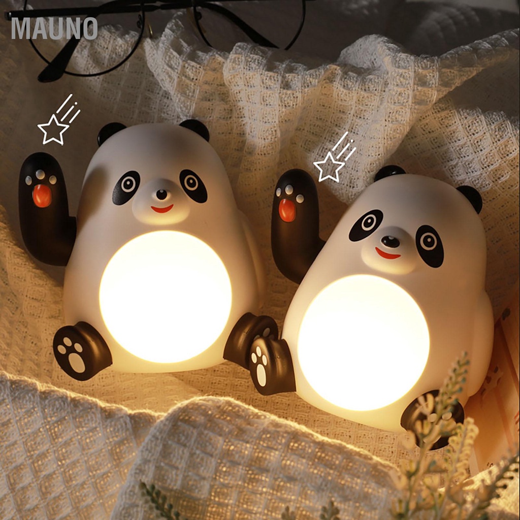 Mauno Đèn Ngủ Hình Gấu Trúc Tiết Kiệm Năng Lượng LED Đầu Giường Đơn Giản Dễ Thương Quà Tặng Sinh Nhật Cho Trẻ Em Bé