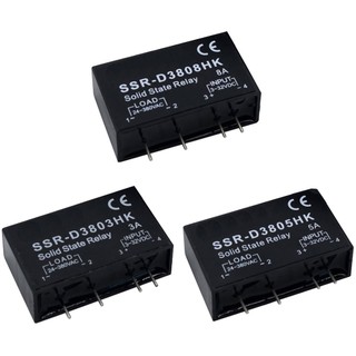 Ssr rơle trạng thái rắn nhỏ một pha pcb ssr-d3803hk d3805hk d3808hk chuyên dụng với chân 3a 5a 8a dc-ac rơle thể rắn