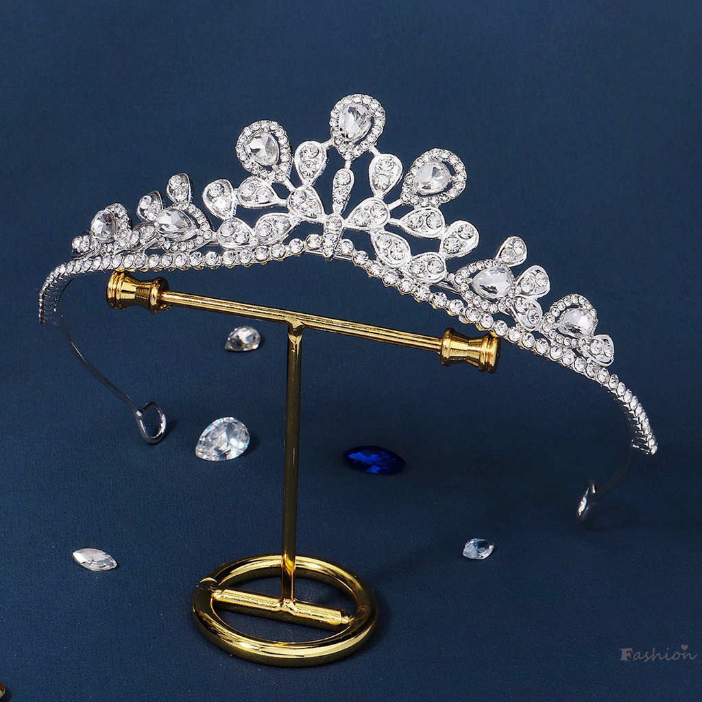 Cài Tóc Hình Vương Miện Đính Đá Lấp Lánh Sang Trọng