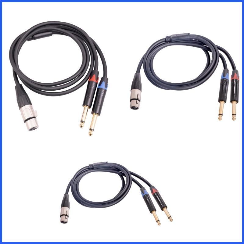 Cáp Chia Chữ Y 1 / 4 TS Mono Sang XLR Female