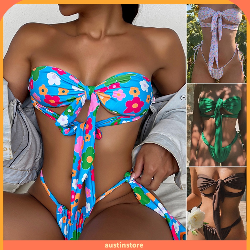 Bộ Đồ Bơi Bikini 2 Mảnh Quyến Rũ Cho Nữ