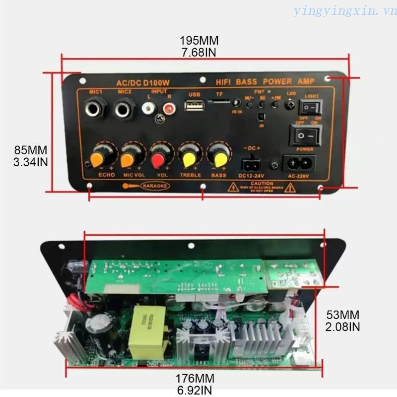 Bảng Mạch Khuếch Đại Âm Thanh Bluetooth HIFI 30-120W Cho Loa Xe Hơi FM
