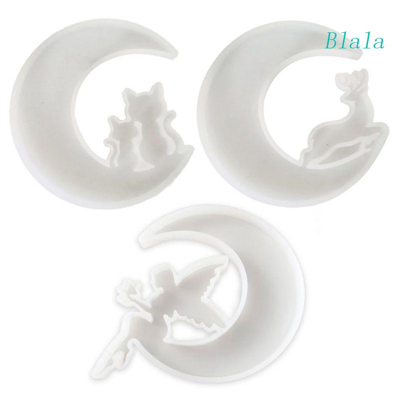 Khuôn Silicone Hình Mặt Trăng Làm Trang Sức Thủ Công DIY