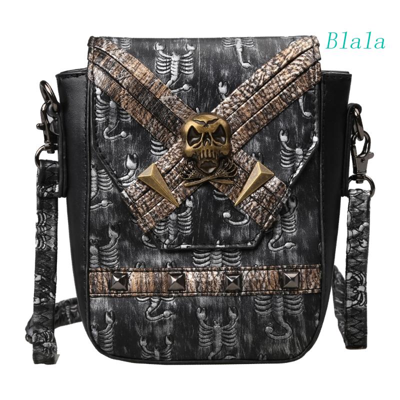 Túi Đeo Chéo Nhỏ Nhắn Đựng Điện Thoại Phong Cách Gothic Cho Nữ