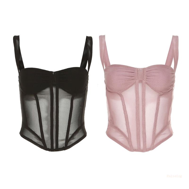 Áo Hai Dây Ôm Dáng Cổ Trái Tim Màu Trơn Nhún Bèo Thời Trang Mùa Hè Cho Nữ