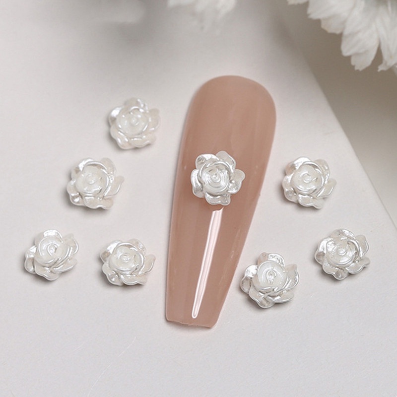 Phụ Kiện Hoa Trà Đính Trang Trí Móng Tay Nghệ Thuật