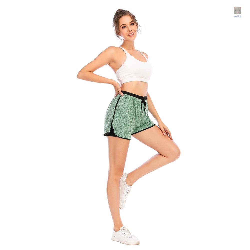 Quần Short Thể Thao 2 Trong 1 2 Túi Thời Trang Cho Nữ