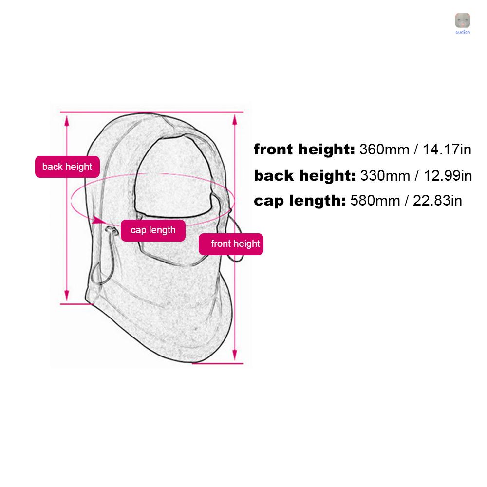 Mũ Trùm Mặt Bằng Lông Cừu Dày Dặn Chống Gió Giữ Ấm Mùa Đông