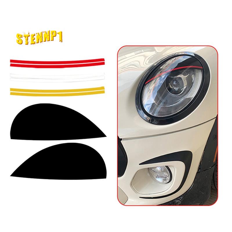 Đèn pha ô tô Lông mày Mí mắt Che lông mi Đầu đèn Dán đèn cho MINI Cooper F54 F55 F56 F57 R55 R56